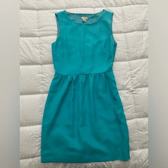 J. Crew Dresses Jcrew Camille Dress Aqua Size Poshmark